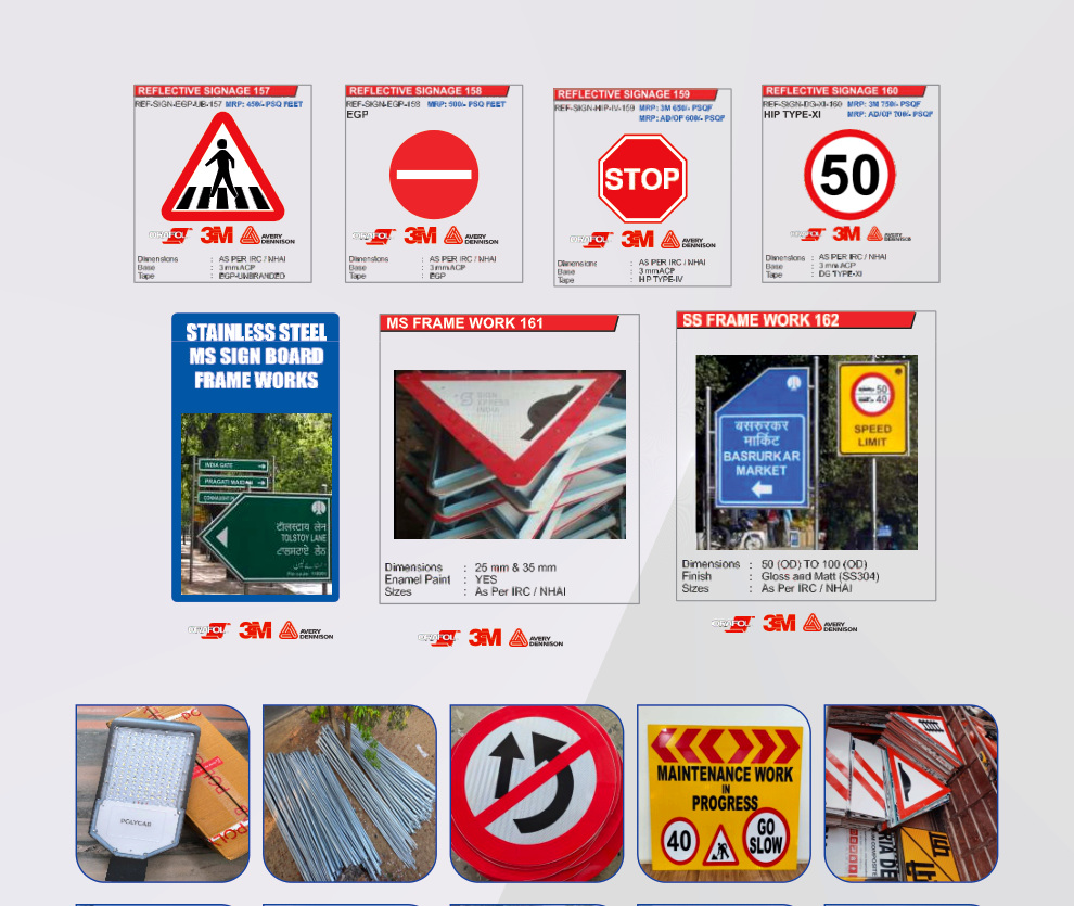 Real reflective signage products